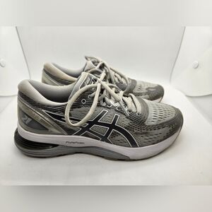 Asics Gel-Nimbus 21 Shoes Women's 7 Gray Running Athletic Training Gym Sneakers